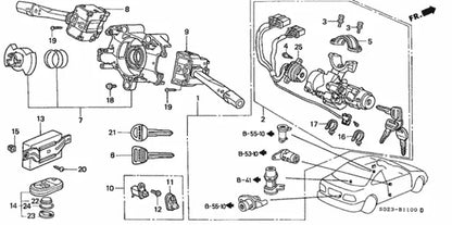 Genuine OEM Honda Master Blank Key (35117-SH3-013) X1