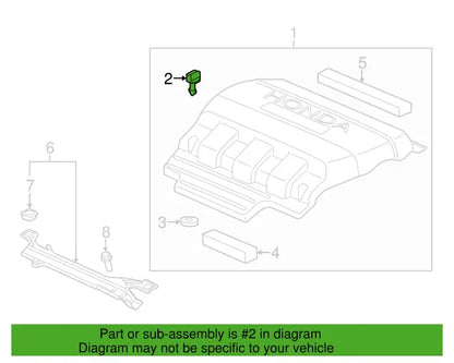 GENUINE OEM HONDA Pilot Odyssey Ridgeline Engine Cover Mounting Locking Stud X4
