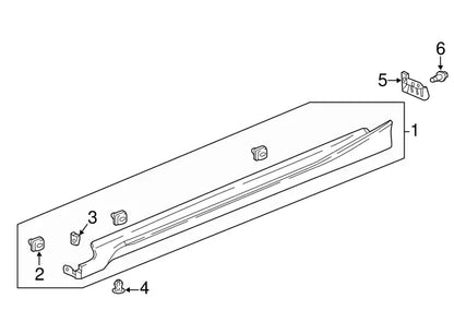 Genuine OEM Honda Clip Front (Lower) Fender (91504-SP1-003) X1