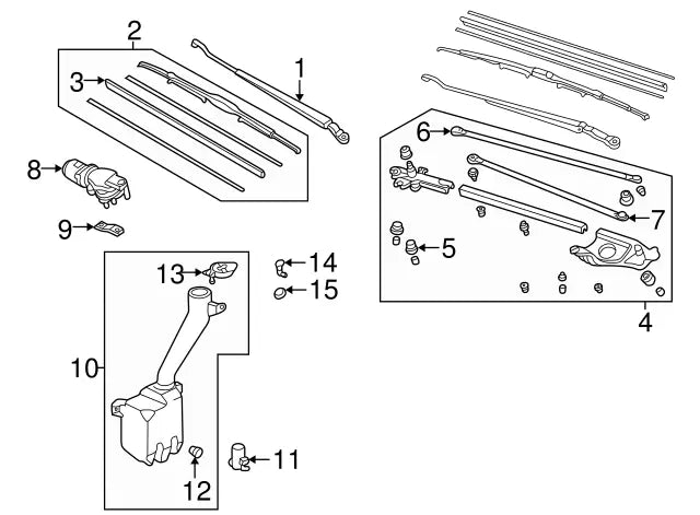 Genuine OEM Honda/Accord Civic Windshield Washer Nozzle Base Gasket Seal (76816-SE4-A02) X1