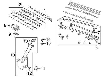 Genuine OEM Honda/Accord Civic Windshield Washer Nozzle Base Gasket Seal (76816-SE4-A02) X1