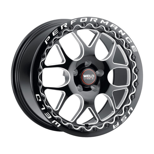 Weld Perf 15in Beadlock Ring A / Gloss BLK MIL