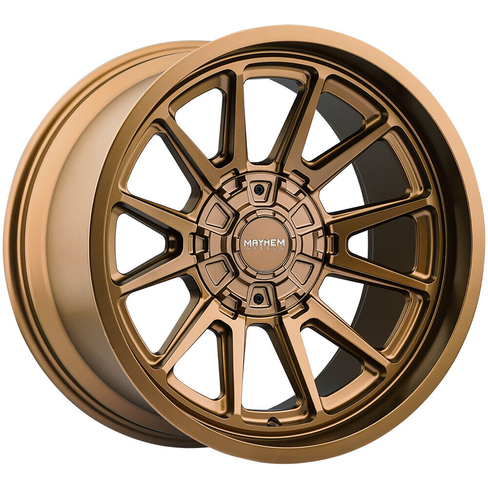 Mayhem 8116 Intrepid 20x9 / 5x127/139.7 BP / 0mm Offset / 87mm Hub Matte Bronze Wheel