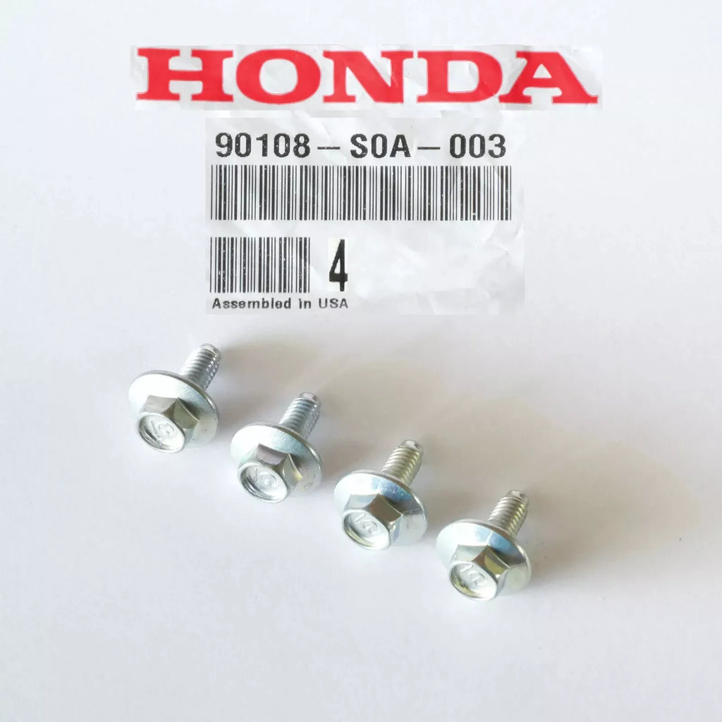 Genuine OEM Honda (1998-2023) Fender (6X15) Bolt Flange (90108-S0A-003) X1