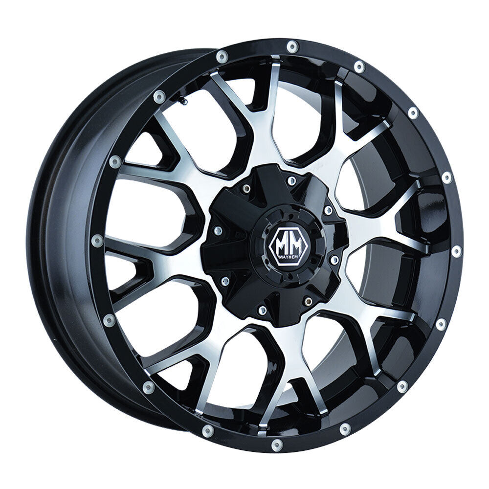 Mayhem 8306 Ridgeline 17x8.5 / 6x139.7 BP / -6mm Offset / 106.1mm Hub Satin Bronze/Black Lip Wheel