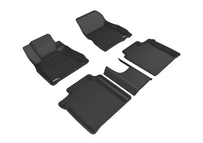 3D MAXpider L1NS08701509 2014-2019 Nissan Versa Note Kagu 1st & 2nd Row Floormats - Black