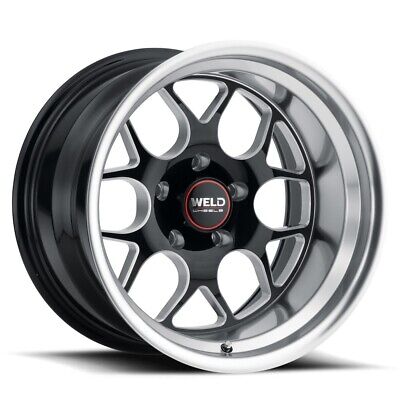 Weld Solana 22x9 / 5x115 BP / ET20 / 71.6mm Bore - Gloss Black MIL DIA Wheel