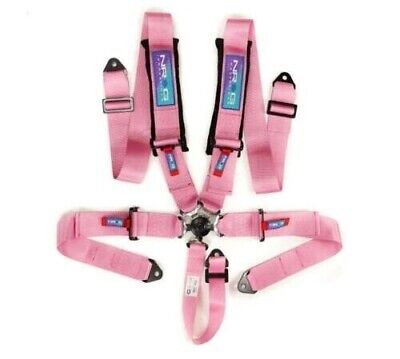 NRG 5PT 3in. Seat Belt Harness / Cam Lock - Pink - SBH-B6PCPK