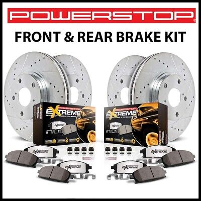 Power Stop 16-22 Nissan Titan XD Front & Rear Z17 Coated Brake Kit