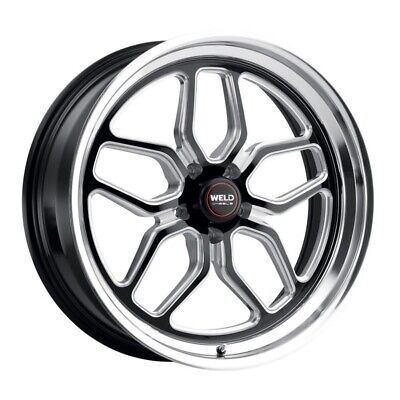 Weld Laguna Drag S152 17x10 / +49 / 5x114.3 / 78.1 CB - Gloss Black W/ Milled Spoke S15270067P49