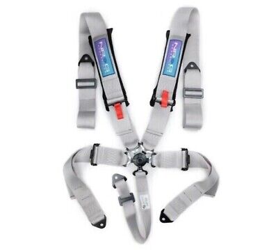 NRG 5PT 3in. Seat Belt Harness / Cam Lock - Silver - SBH-B6PCSL