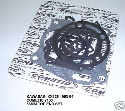 Cometic 93-94 Kawasaki KX125 56mm Bore Top End Gasket Kit