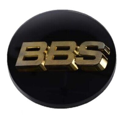 BBS Center Cap 70.6mm Black/Silver 3D Logo (4-tab)