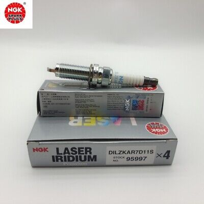 NGK Laser Iridium Spark Plug Box of 4 (DILZKAR7D11S)