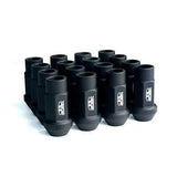 BLOX Racing Street Series Forged Lug Nuts - Black 12 x 1.25mm - Set of 16