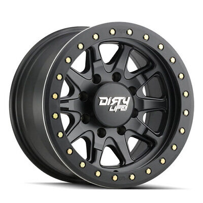 Dirty Life 9304 DT-2 17x9/5x127 BP/-12mm Offset/78.1mm Hub Matte Gunmetal Wheel - Beadlock