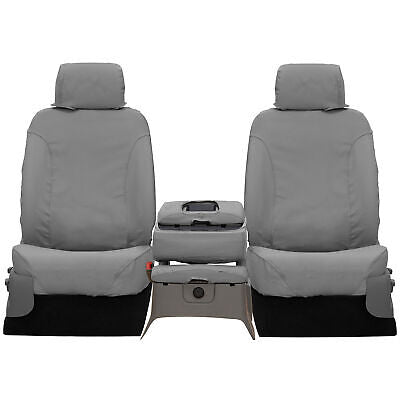 Covercraft 19-24 Chevrolet Silverado Polycotton Front Row Seat Covers - Grey