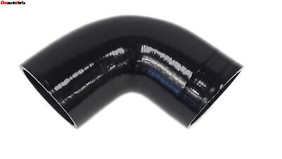 Wagner Tuning 63.5mm Silicone Hose 90 Deg Bend Black Silicone Hose