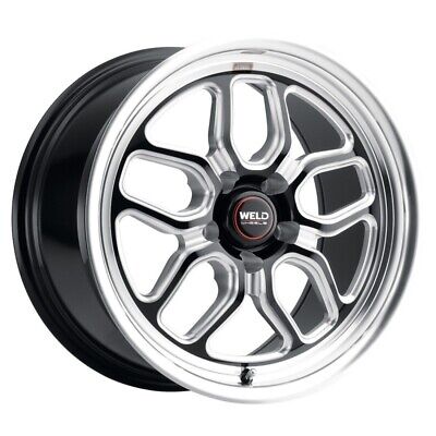 Weld Racing 15x10 Laguna Drag 5x120 ET45 BS7.25 Gloss BLK MIL DIA 78.1