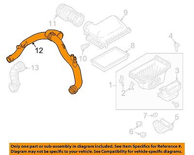 Gates 13-19 Ford Explorer V-6 3.5L Tube to Turbo (Left Side) Air Intake Hose