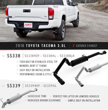 Load image into Gallery viewer, MBRP 2016-2023 Toyota Tacoma 3.5L V6 3in Cat Back Single Side Exit Exhaust (Street) - S5338409