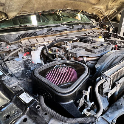 S&B Filters Cold Air Intake For 13-18 Dodge Ram 2500 3500 L6-6.7L Cummins Cotton Cleanable Red S B | 75-5068