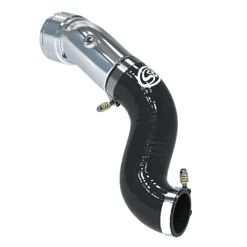 S&B Filters polished aluminum CAC pipe Ford Super Duty