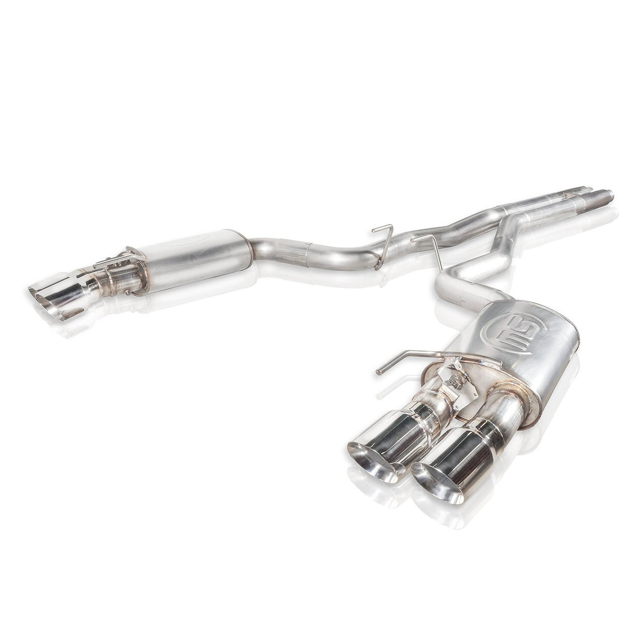 Stainless Works 18-21 Ford Mustang GT 3in Legend Series Catback X-Pipe w/Quad Tips w/o Active Valves Stainless Works