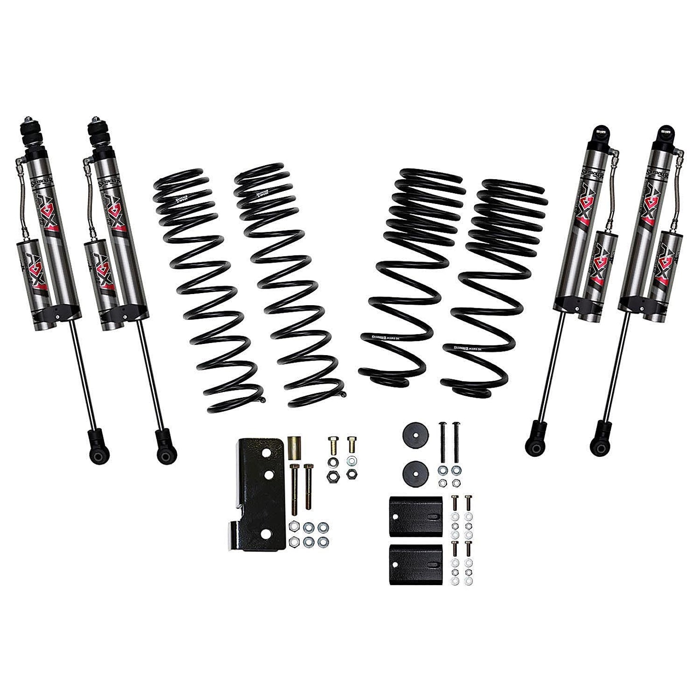 Skyjacker Jeep Wrangler JK 3.5in Dual Rate Long Travel Suspension Lift w/ ADX 2.0 Remote Res Shock