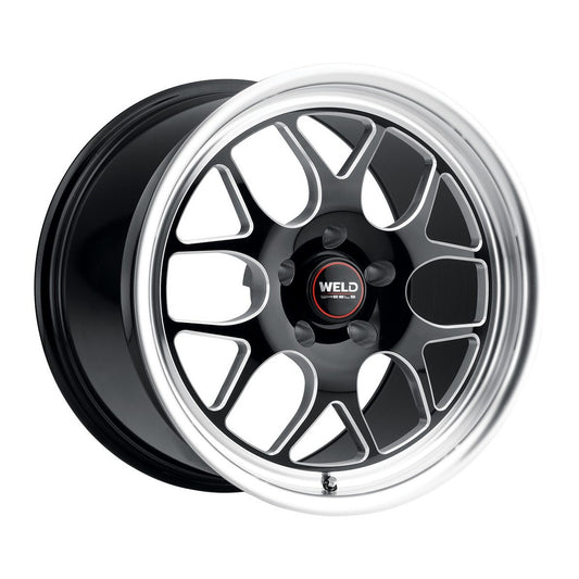 Weld Solana 20x11 / 5x115 BP / ET0 / 71.6mm Bore - Gloss Black MIL DIA Wheel