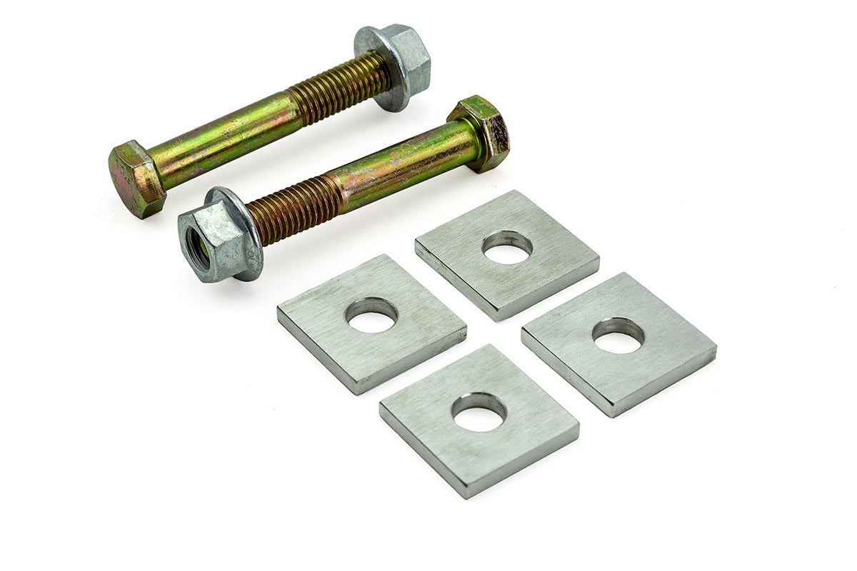 SPL ELC F8X eccentric camber lockout kit for BMW F8X and G8X M cars, designed to eliminate OEM camber eccentric slip and lock rear alignment