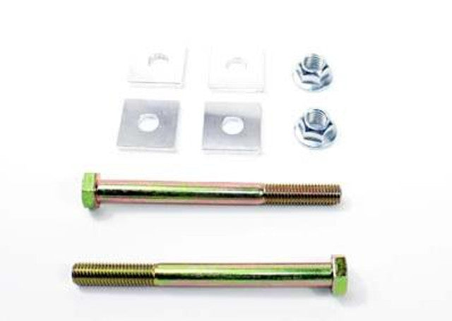 SPL Parts rear eccentric toe lockout kit for BMW E8X and E9X models, designed to eliminate OEM toe eccentric bolt slip and maintain precise rear alignment
