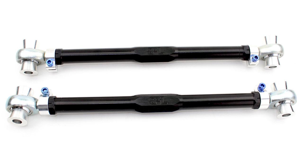 SPL RTR F8X adjustable rear traction links for BMW F8X and G8X M cars, designed to reduce wheel hop and improve rear stability under acceleration