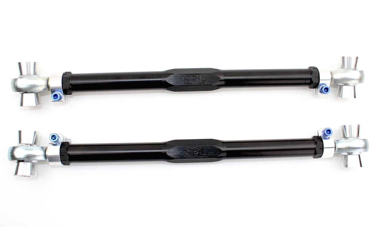 SPL RTR F8X adjustable rear traction links for BMW F8X and G8X M cars, designed to reduce wheel hop and improve rear stability under acceleration