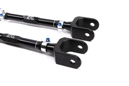 SPL RTR G29 adjustable rear traction links for Toyota Supra A90 and BMW G-series, designed to reduce wheel hop and improve rear stability under load