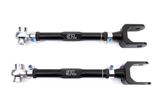 SPL RTR G29 adjustable rear traction links for Toyota Supra A90 and BMW G-series, designed to reduce wheel hop and improve rear stability under load