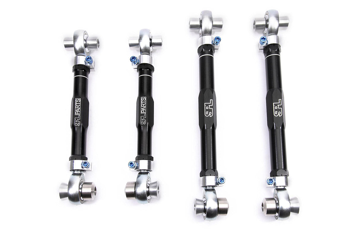 SPL RUA F3X adjustable rear upper arms for BMW F2X and F3X, designed to increase rear camber adjustment and eliminate bushing deflection