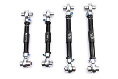 SPL RUA F3X adjustable rear upper arms for BMW F2X and F3X, designed to increase rear camber adjustment and eliminate bushing deflection