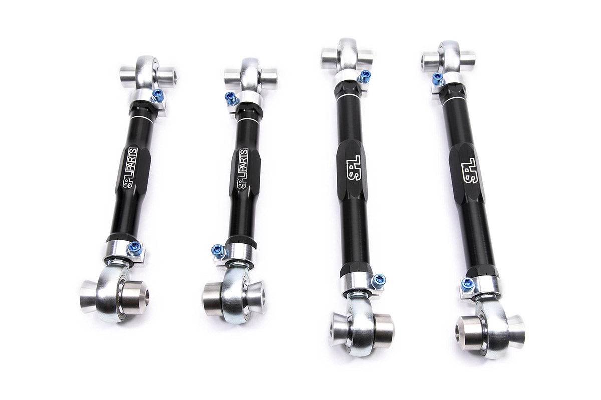 SPL RUA F3X adjustable rear upper arms for BMW F2X and F3X, designed to increase rear camber adjustment and eliminate bushing deflection