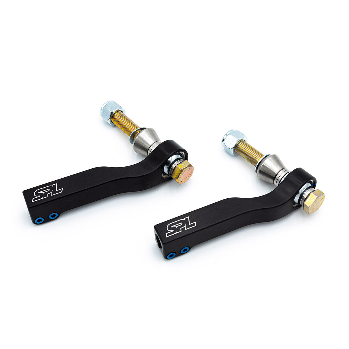 SPL TRE G29 adjustable front tie rod ends for Toyota GR Supra A90 and BMW Z4 G29, designed to correct bumpsteer and improve steering stability on lowered cars