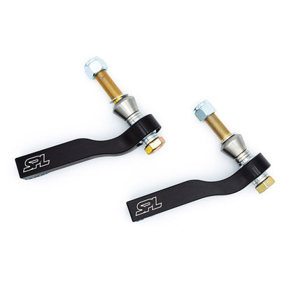 SPL TRE G29 adjustable front tie rod ends for Toyota GR Supra A90 and BMW Z4 G29, designed to correct bumpsteer and improve steering stability on lowered cars