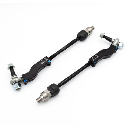 SPL TRE NAPS adjustable bumpsteer tie rod end kit for NA Miata, designed to reduce toe change, improve steering stability, and increase drift steering angle