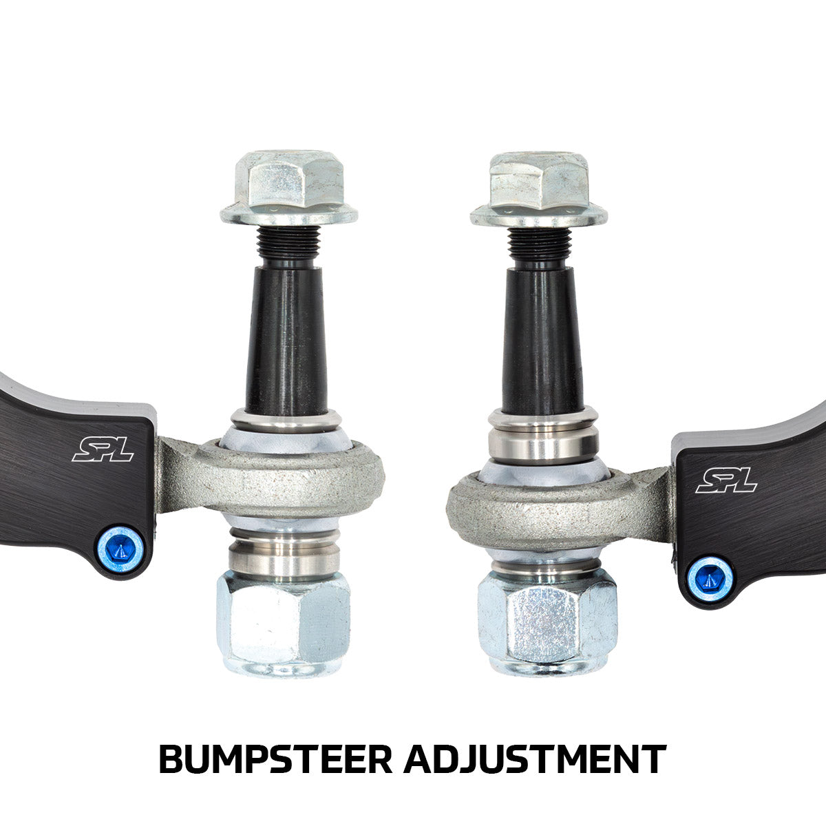 SPL TRE NAPS adjustable bumpsteer tie rod end kit for NA Miata, designed to reduce toe change, improve steering stability, and increase drift steering angle