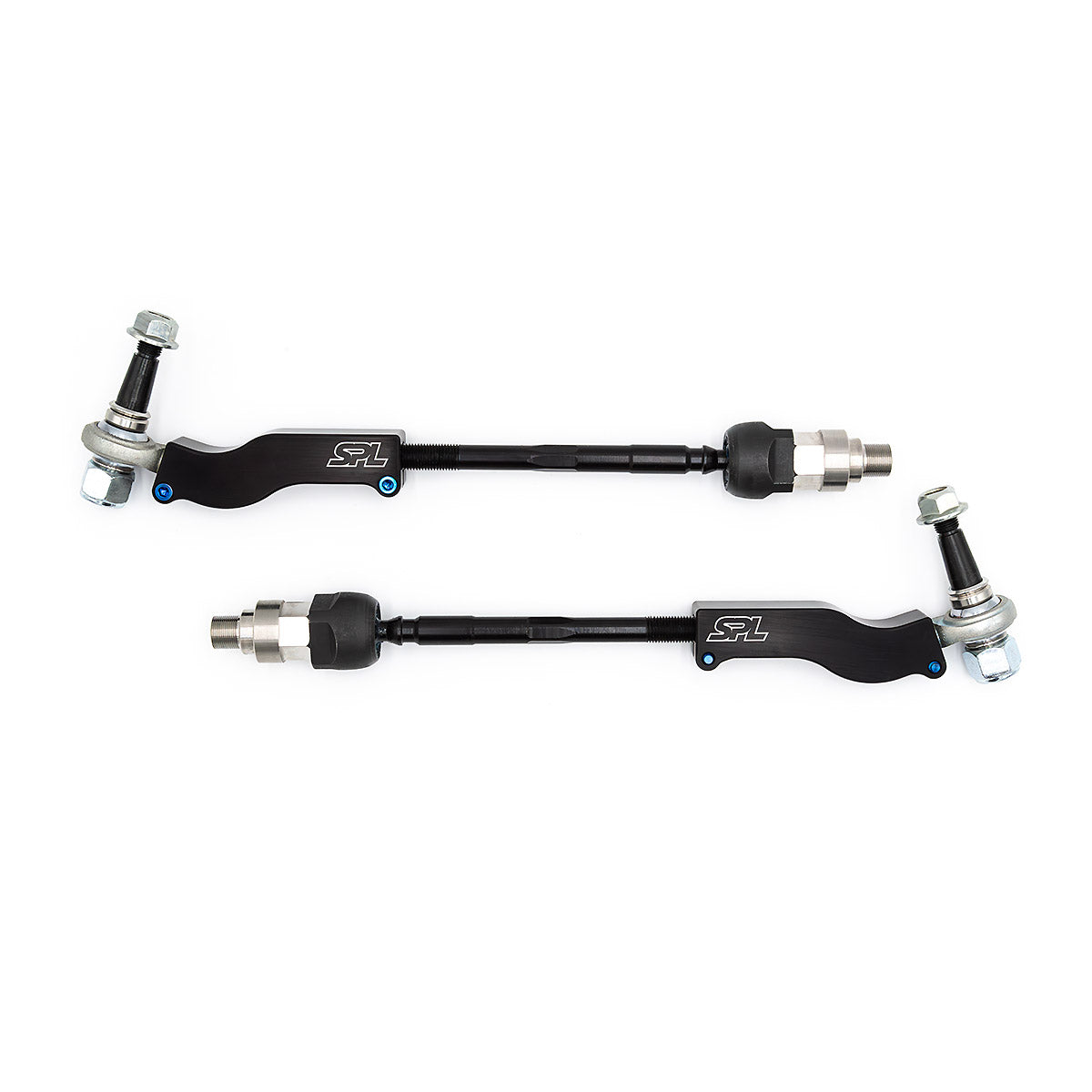 SPL TRE NAPS adjustable bumpsteer tie rod end kit for NA Miata, designed to reduce toe change, improve steering stability, and increase drift steering angle