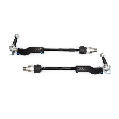 SPL TRE NAPS adjustable bumpsteer tie rod end kit for NA Miata, designed to reduce toe change, improve steering stability, and increase drift steering angle