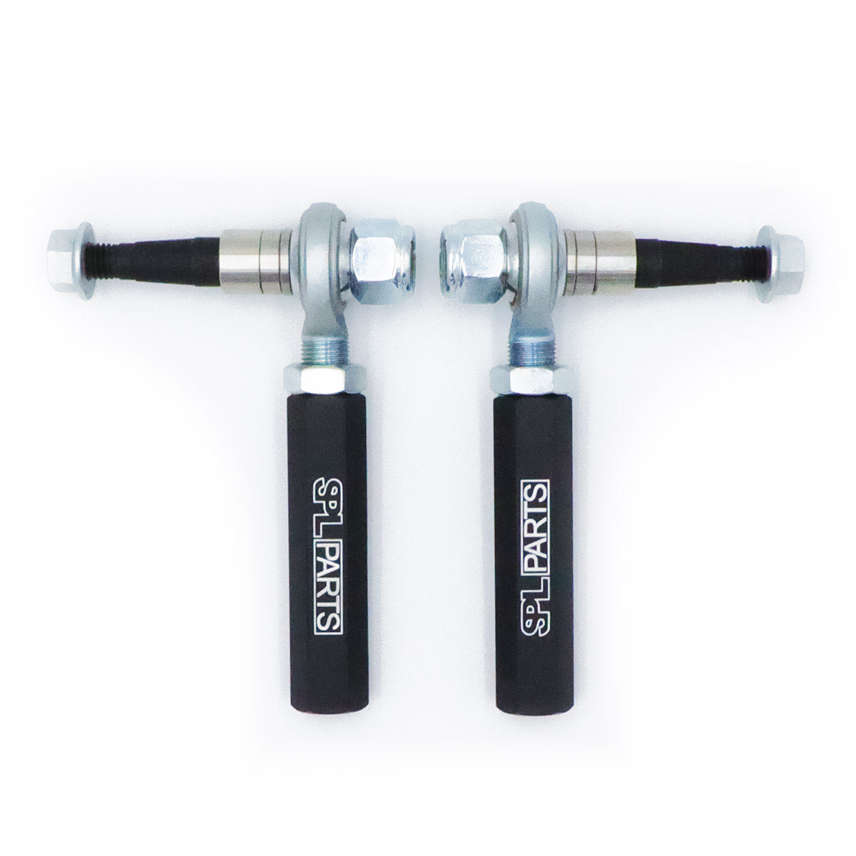 SPL TRE Z33 adjustable front tie rod ends for Nissan 350Z and G35, designed to correct bumpsteer and improve steering stability on lowered cars