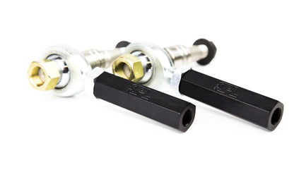 SPL TRE Z33 adjustable front tie rod ends for Nissan 350Z and G35, designed to correct bumpsteer and improve steering stability on lowered cars