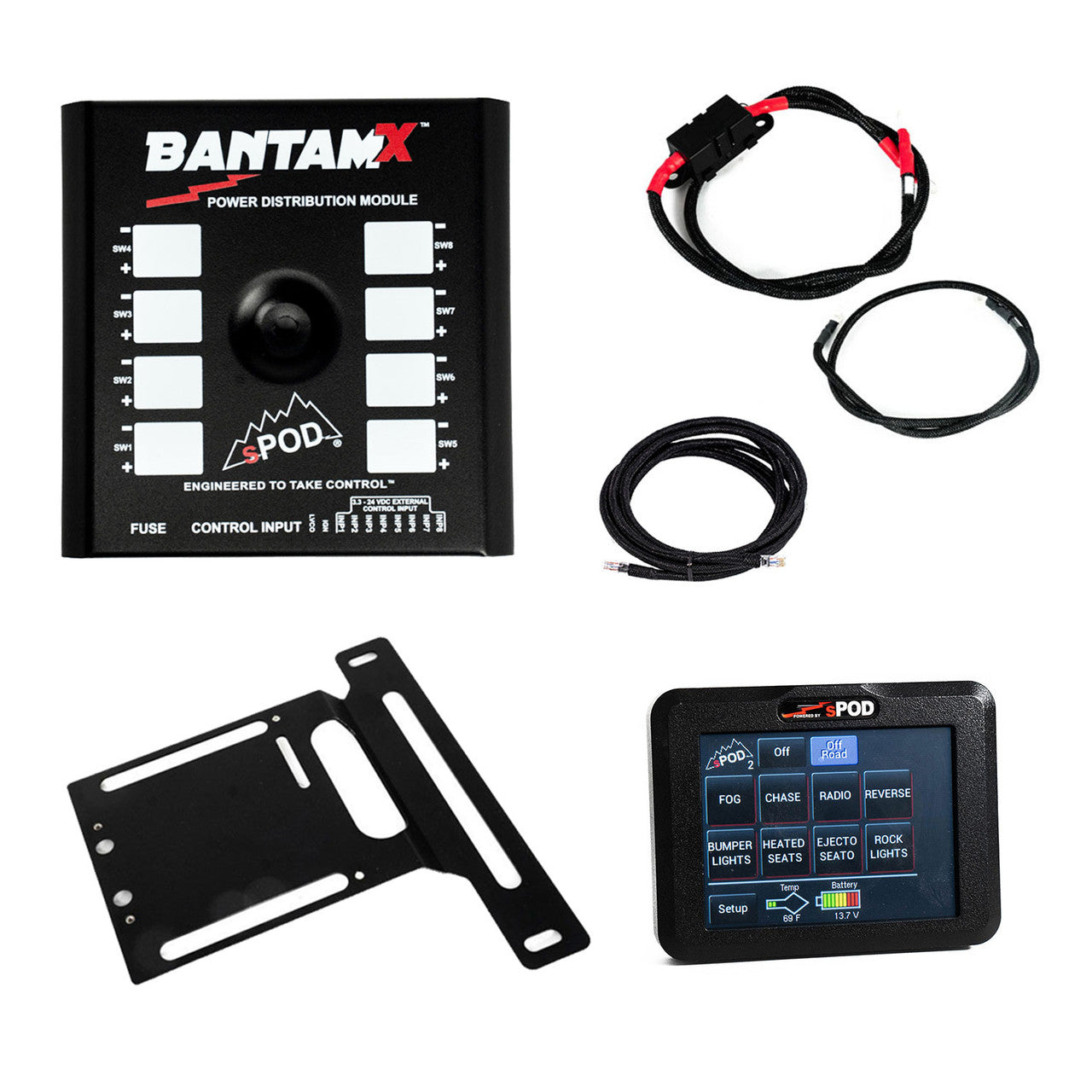 Spod BantamX with Touchscreen – Jeep Wrangler JL & Gladiator JT (SKU: 870040)