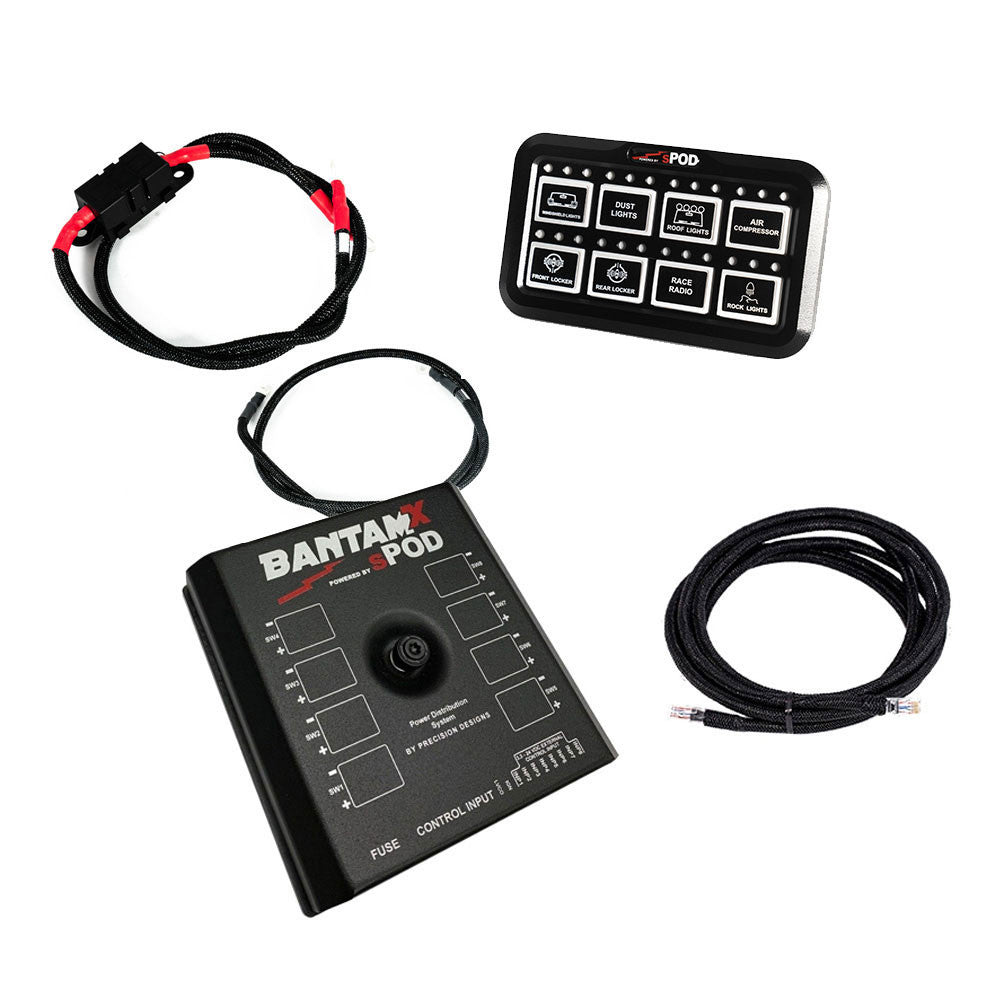 Spod BantamX with HD Control Panel – Universal | 36" Battery Cable (SKU: BXHDUNI36)