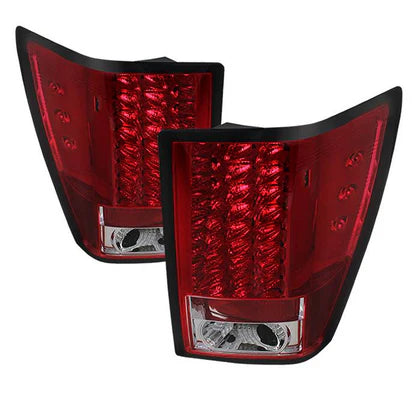 Spyder 5070203 Red Clear LED Tail Lights for 2007-2010 Jeep Grand Cherokee